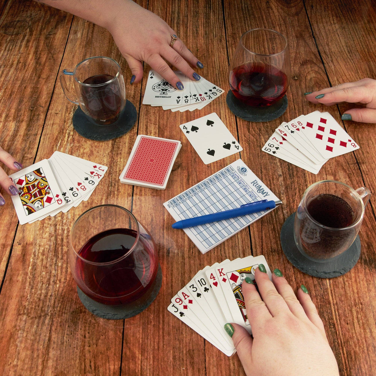 Gin Rummy set cards scorecards and instructions
