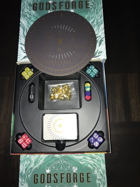 Godsforge storage and dice