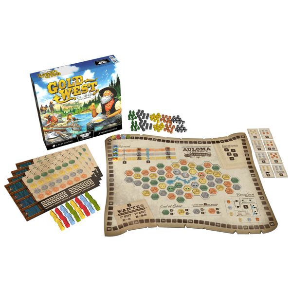 Gold West second edition board cards resources and player pieces