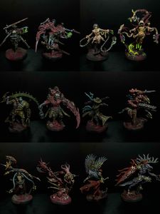 Grimcoven hunter and corrupted miniatures
