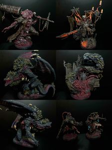Painted Grimcoven Griefbound miniatures