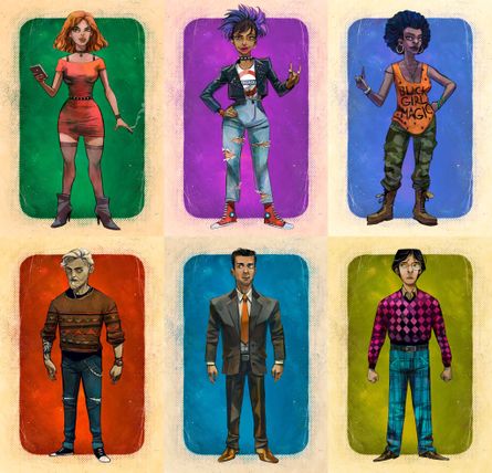 Grind House character cards