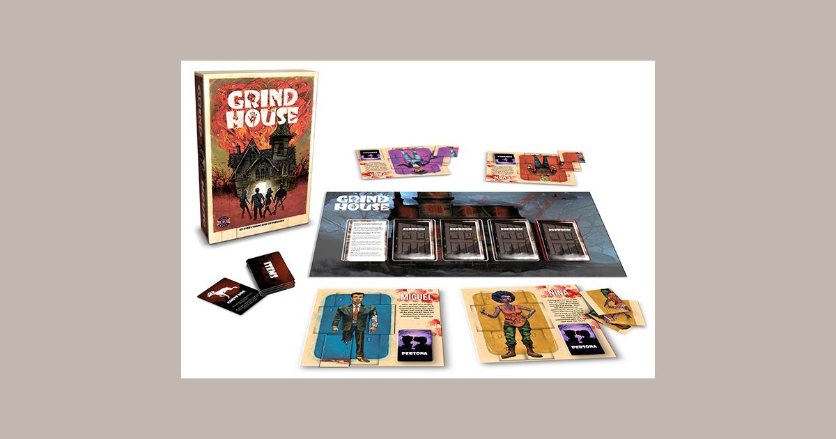 Grind House board game setup