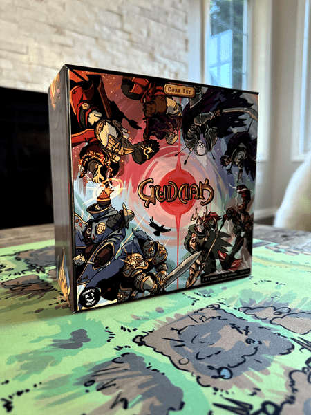 Gudnak card game retail box perspective