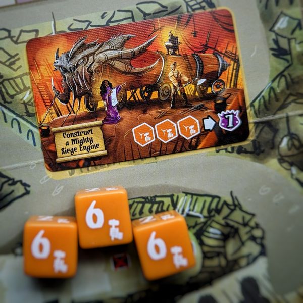 Guild Academies of Valeria dice and cards