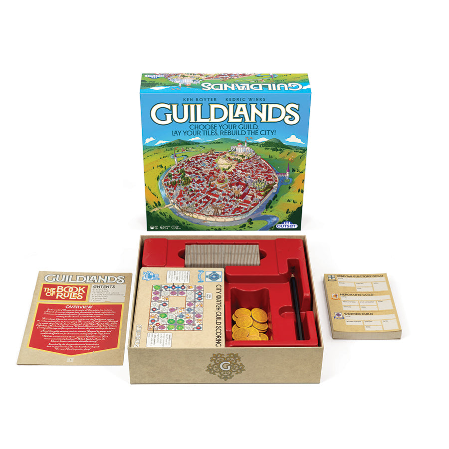 Guildlands board game in play