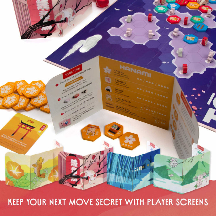 Hanami Deluxe Edition wooden components