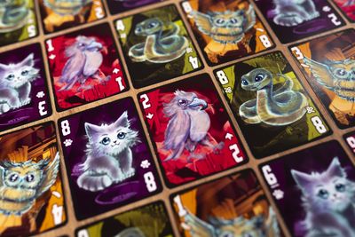 Haunted Mouse card game setup