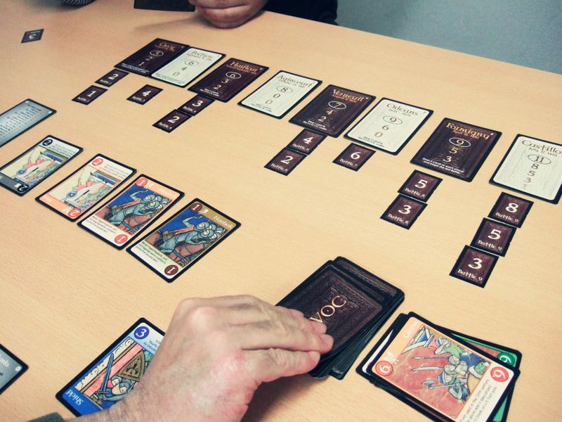 Havoc card battle in progress