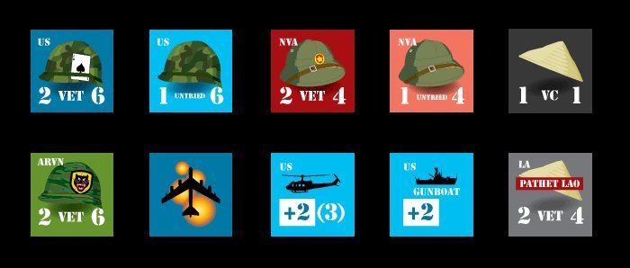 Hearts and Minds military unit counters