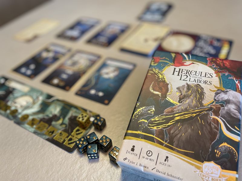 Hercules and the 12 Labors game setup