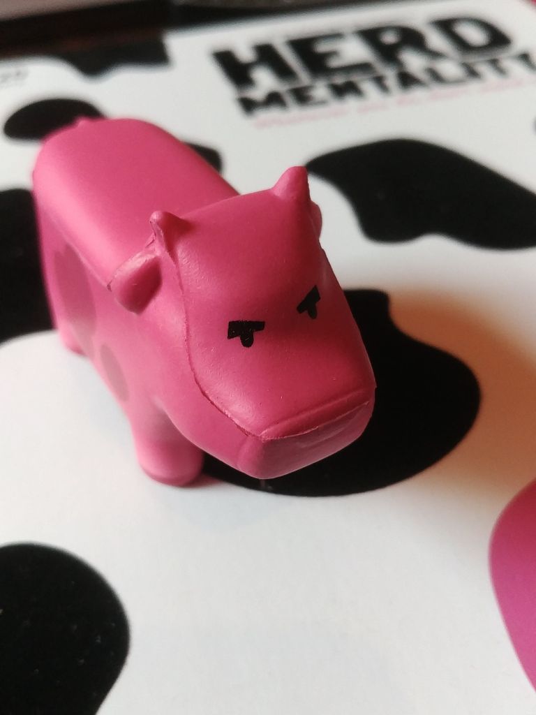 Pink cow piece from Herd Mentality