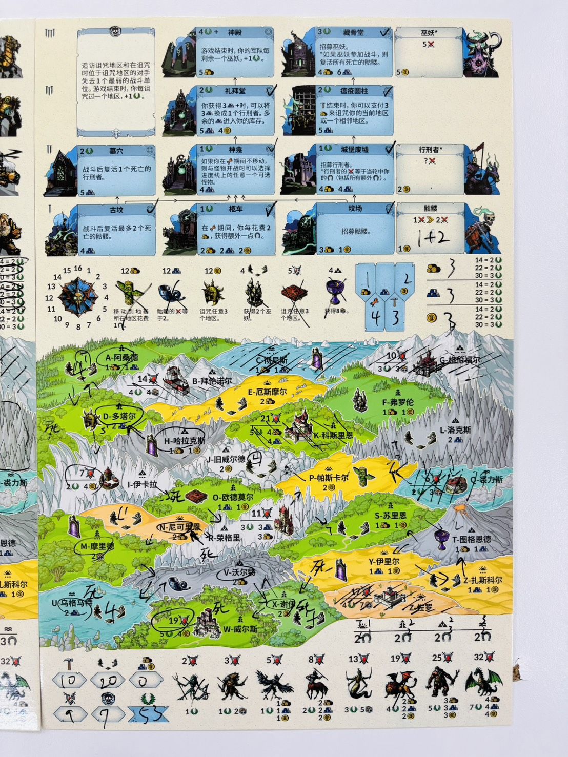 Heroes Write and Conquer full table setup