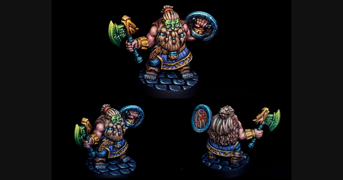 HeroQuest First Light dwarf miniature