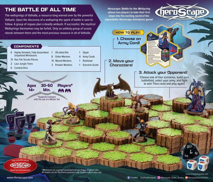 Contents of the Heroscape Battle for the Wellspring box