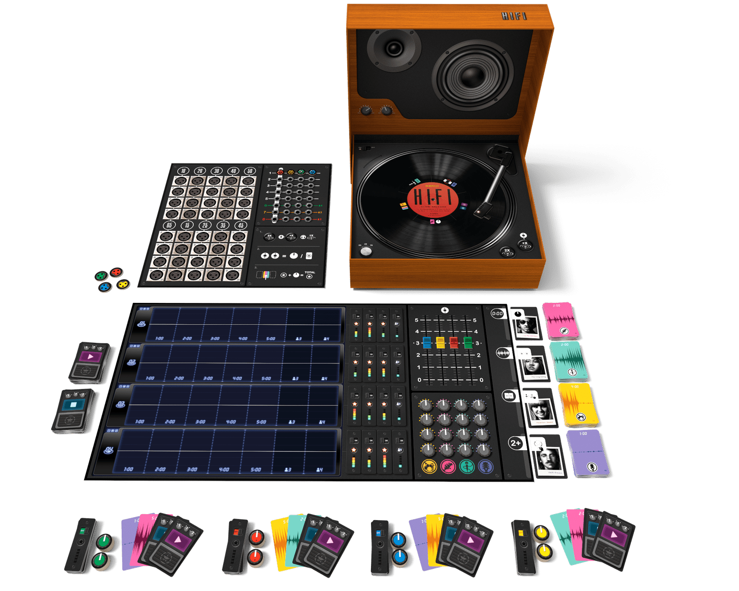 HiFi board game full contents and components