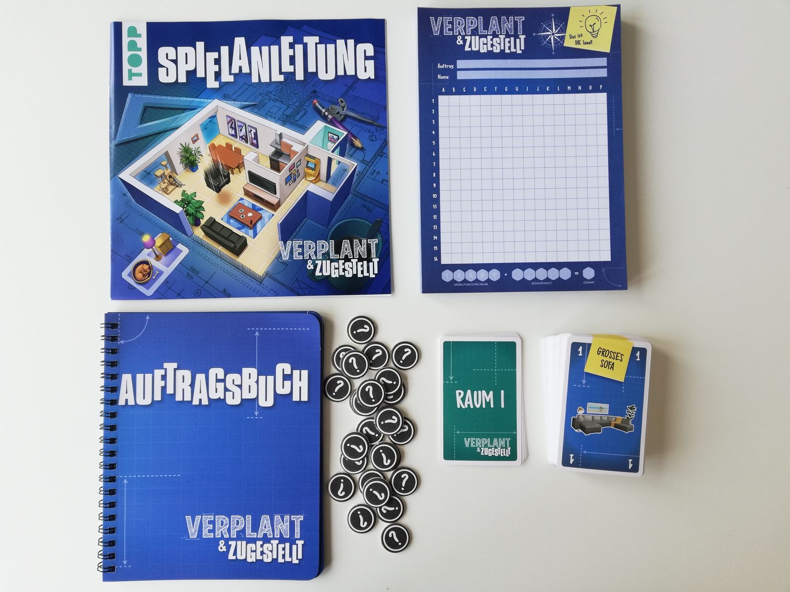 Complete Home Staging board game contents