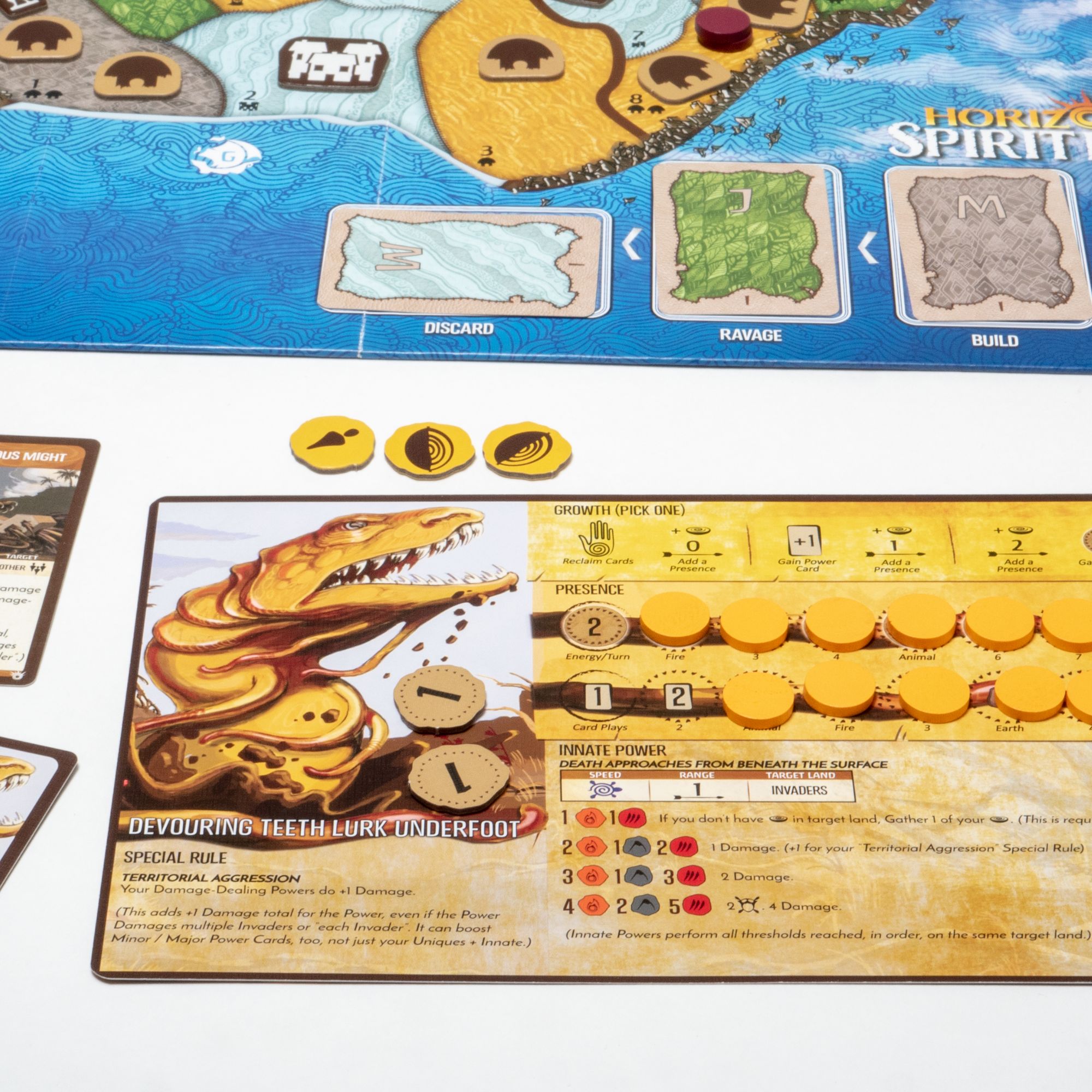 Horizons of Spirit Island game setup