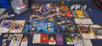 Two players playing Horrified Dungeons and Dragons