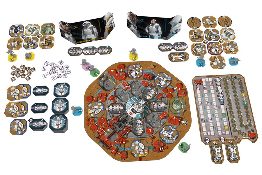 Humanity board game complete table setup