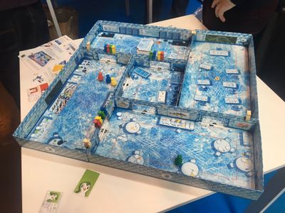 ICECOOL board game school layout with connected boxes