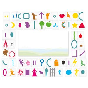 Imagine Famille visual clue made from transparent cards