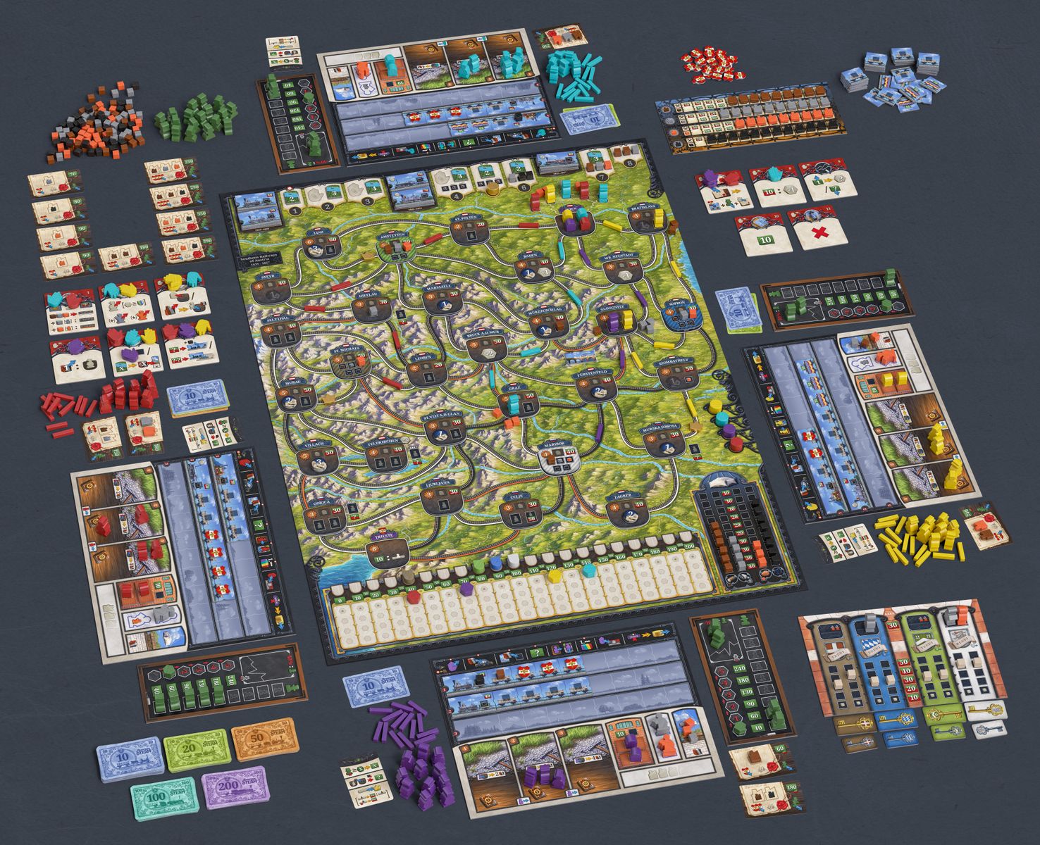 Imperial Steam game in progress