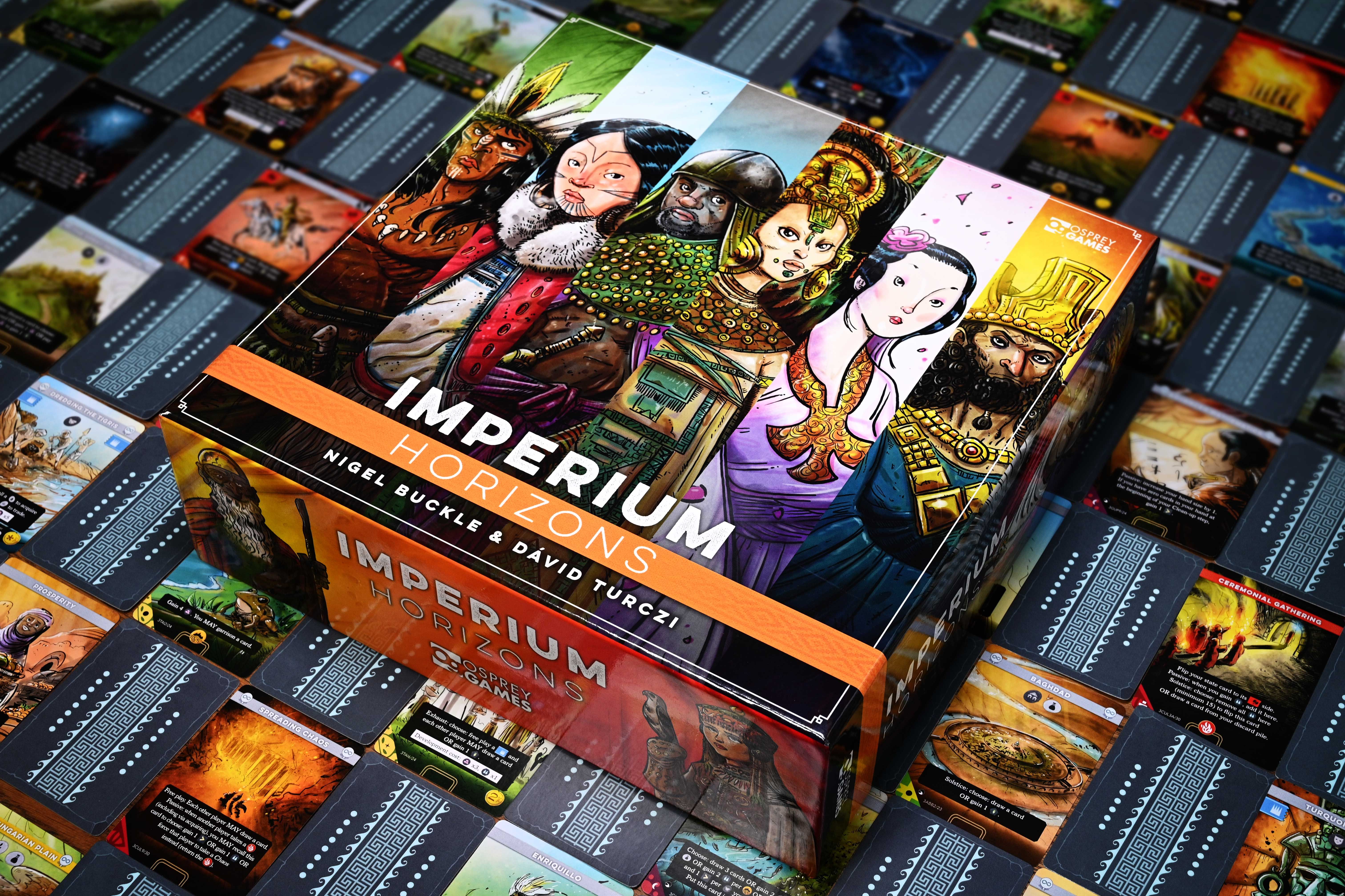Imperium Horizons box and game components