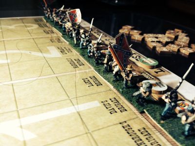 In Magnificent Style game in progress on the battlefield map