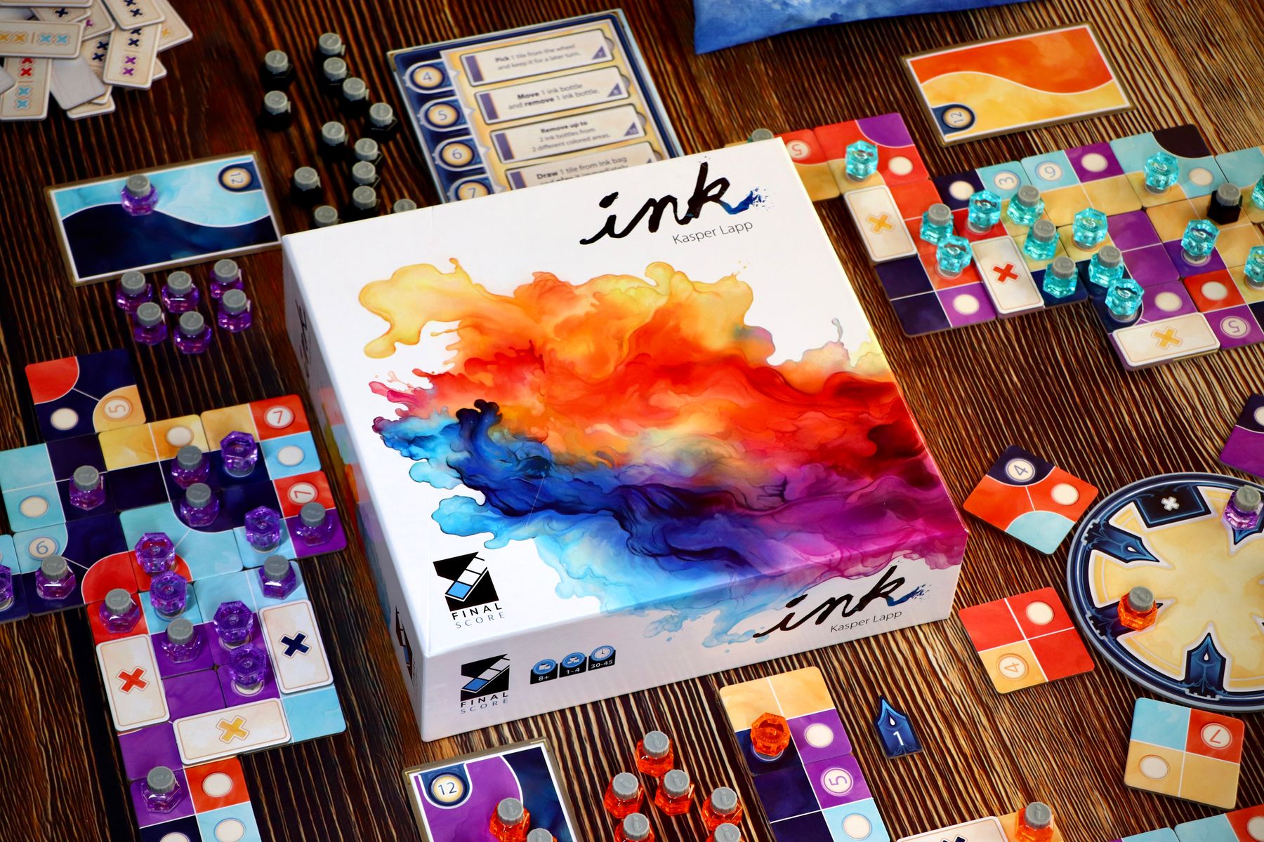 Colorful Ink tile tableau during play