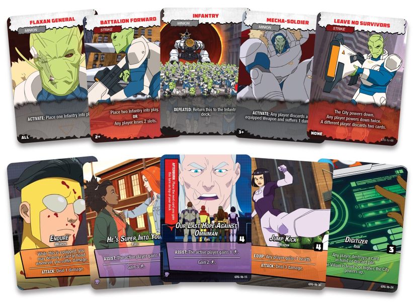 Invincible The Card Game cooperative villain battle