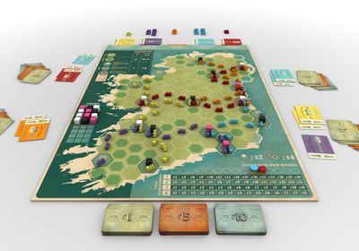Irish Gauge rail pieces shares cubes and money