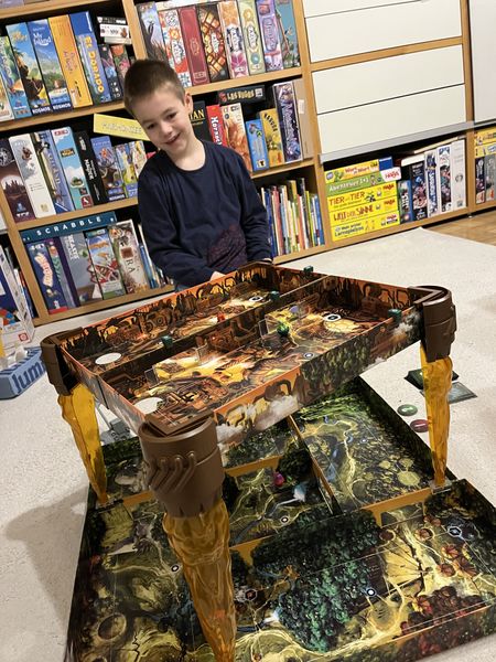 Iron Forest game in play on the two-level board