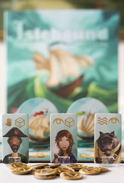 Islebound board game in progress