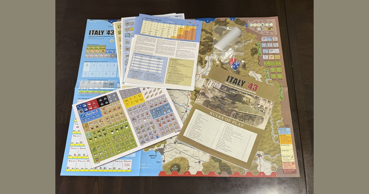 Italy 43 complete game components