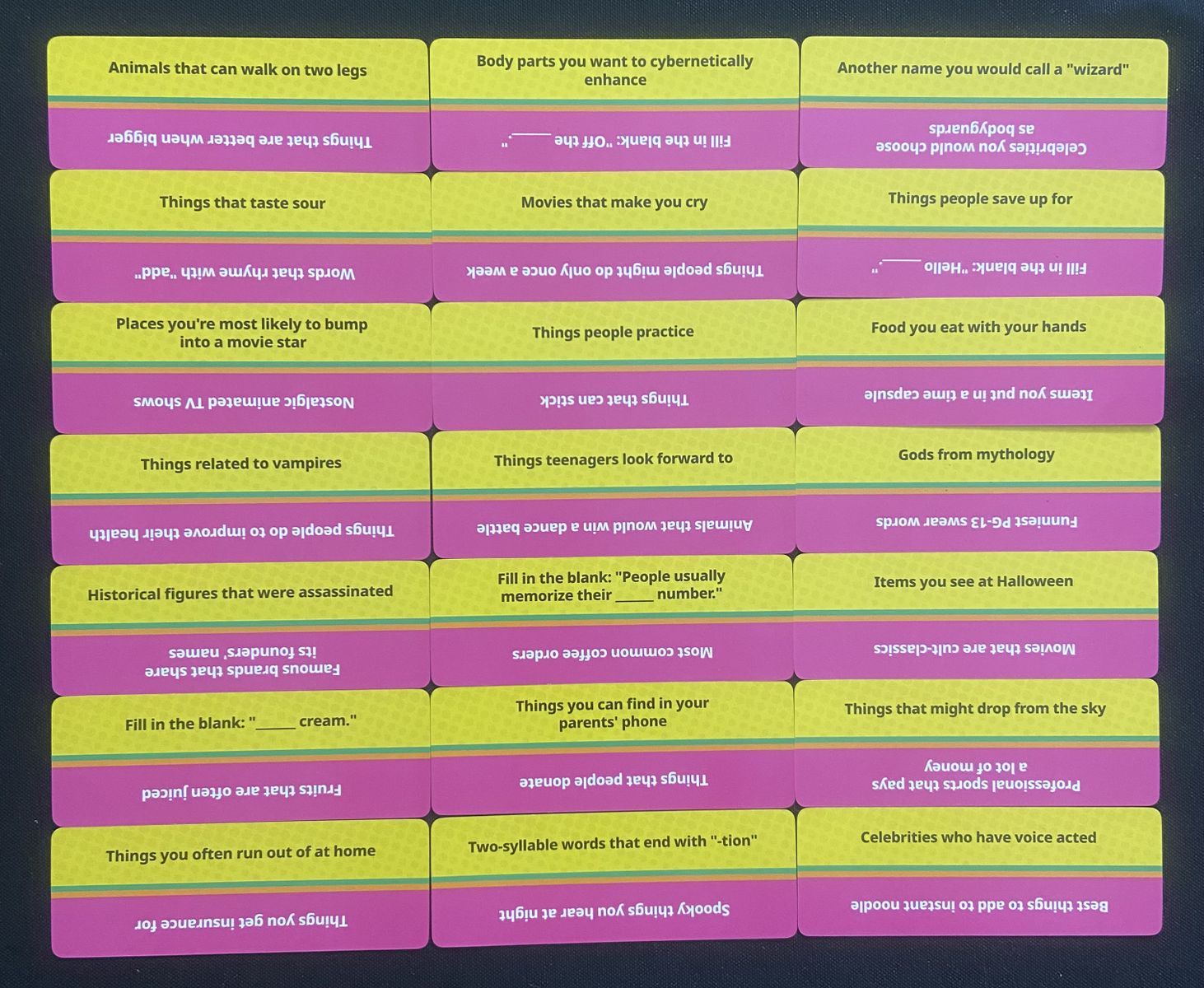 JinxO topic cards