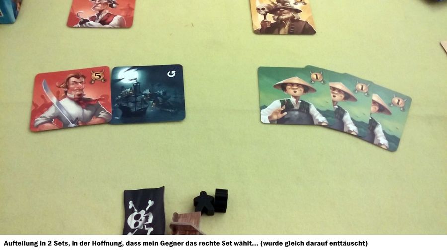 Jolly and Roger pirate cards split into two offers