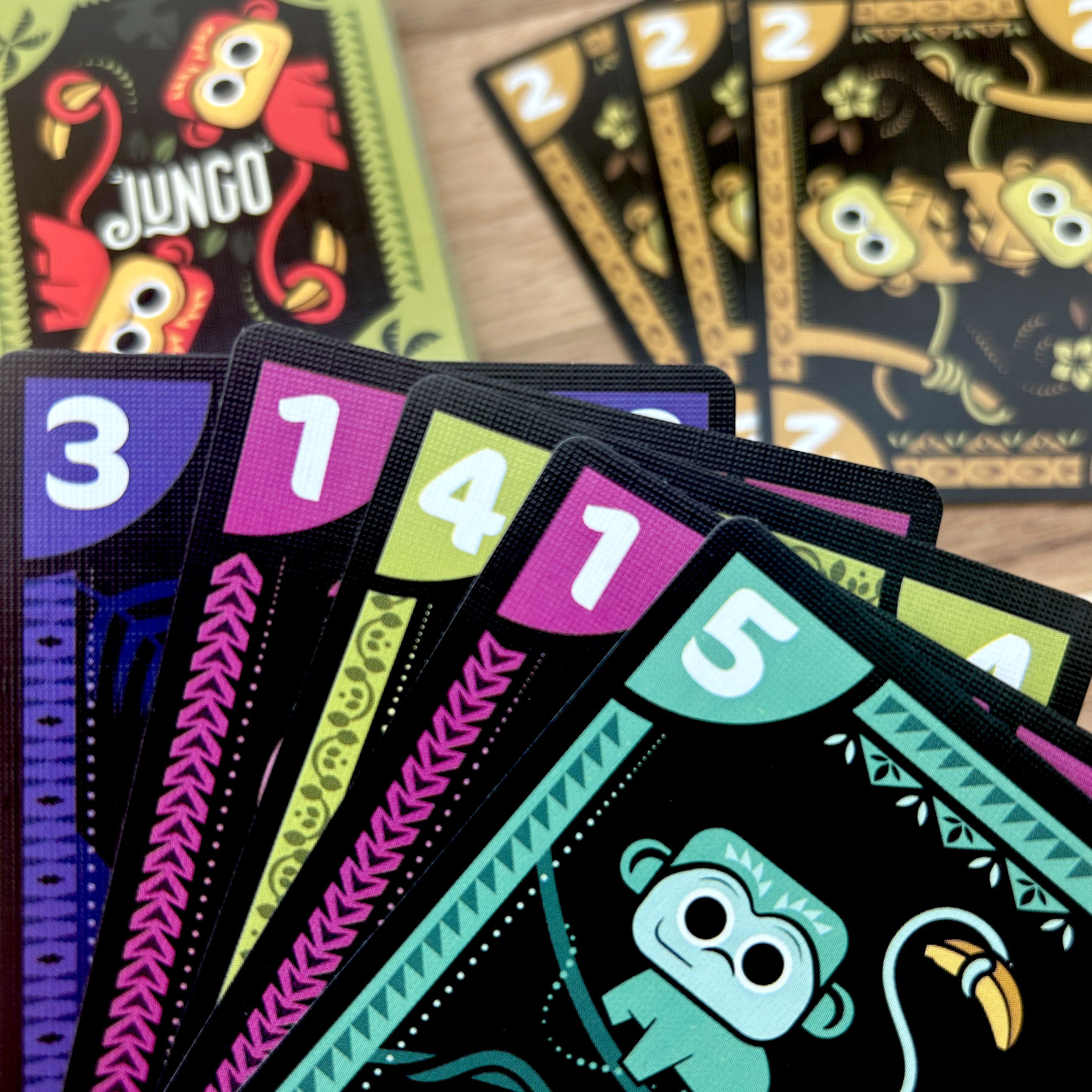 Jungo components arranged for play