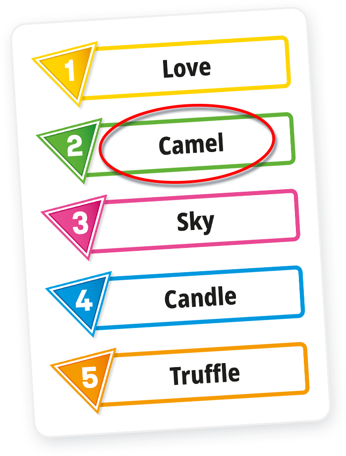Just One New Version English word cards