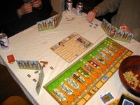 Justinian game board in play