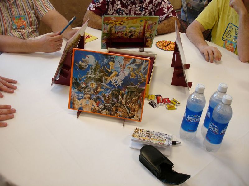 Kaleidos four-player table setup