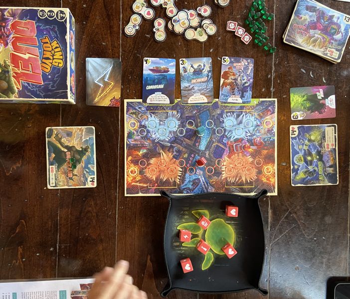 King of Tokyo Duel game in progress