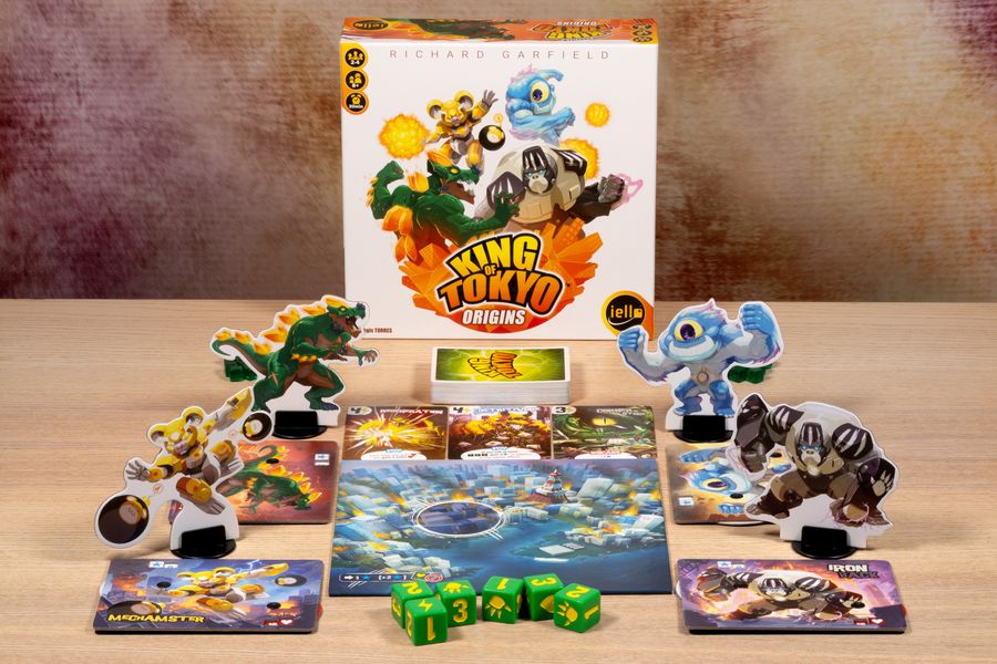 King of Tokyo Origins board game components