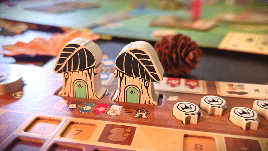 Kingdom Crossing wooden houses and construction pieces
