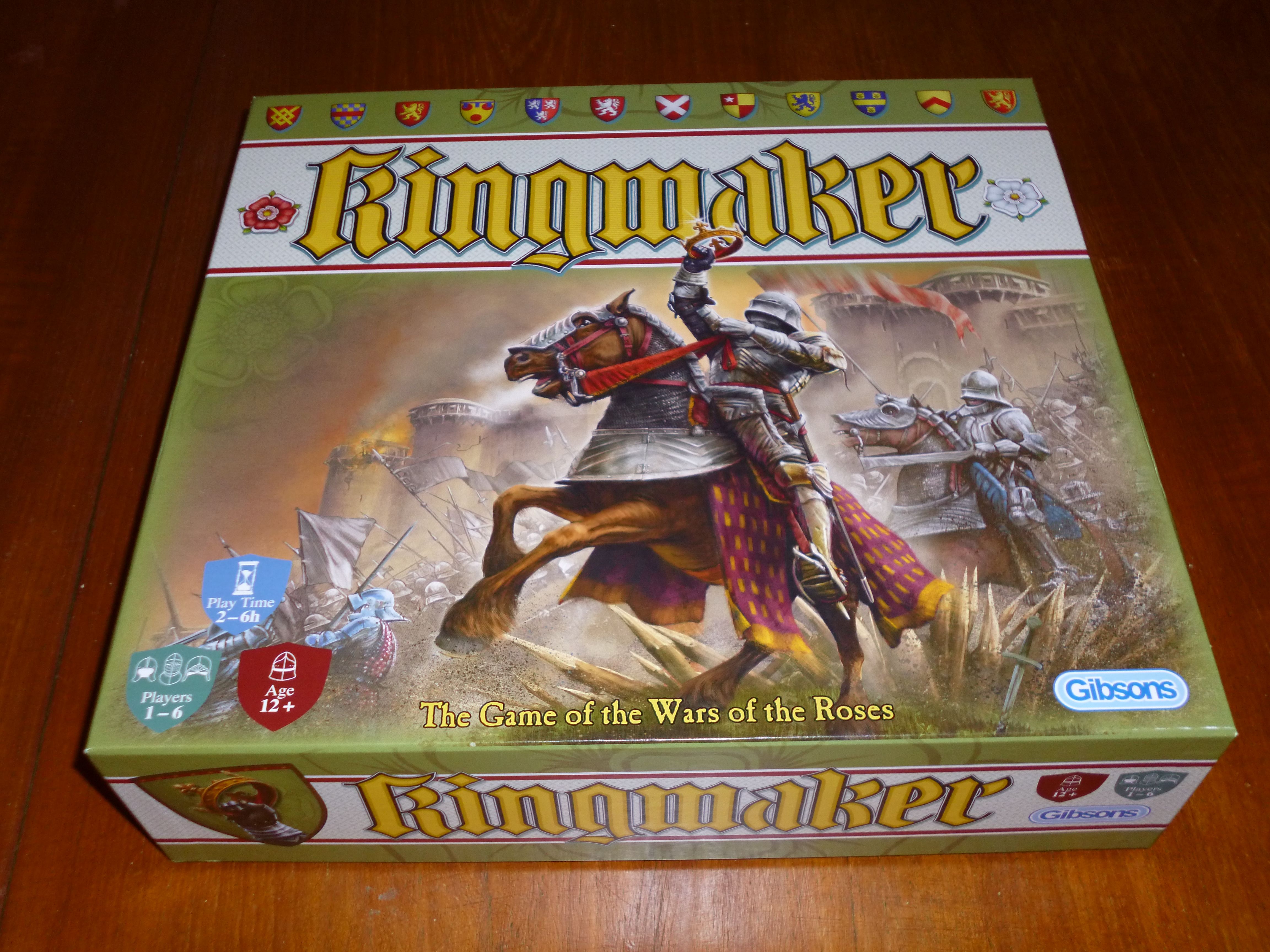 Kingmaker remastered box and components