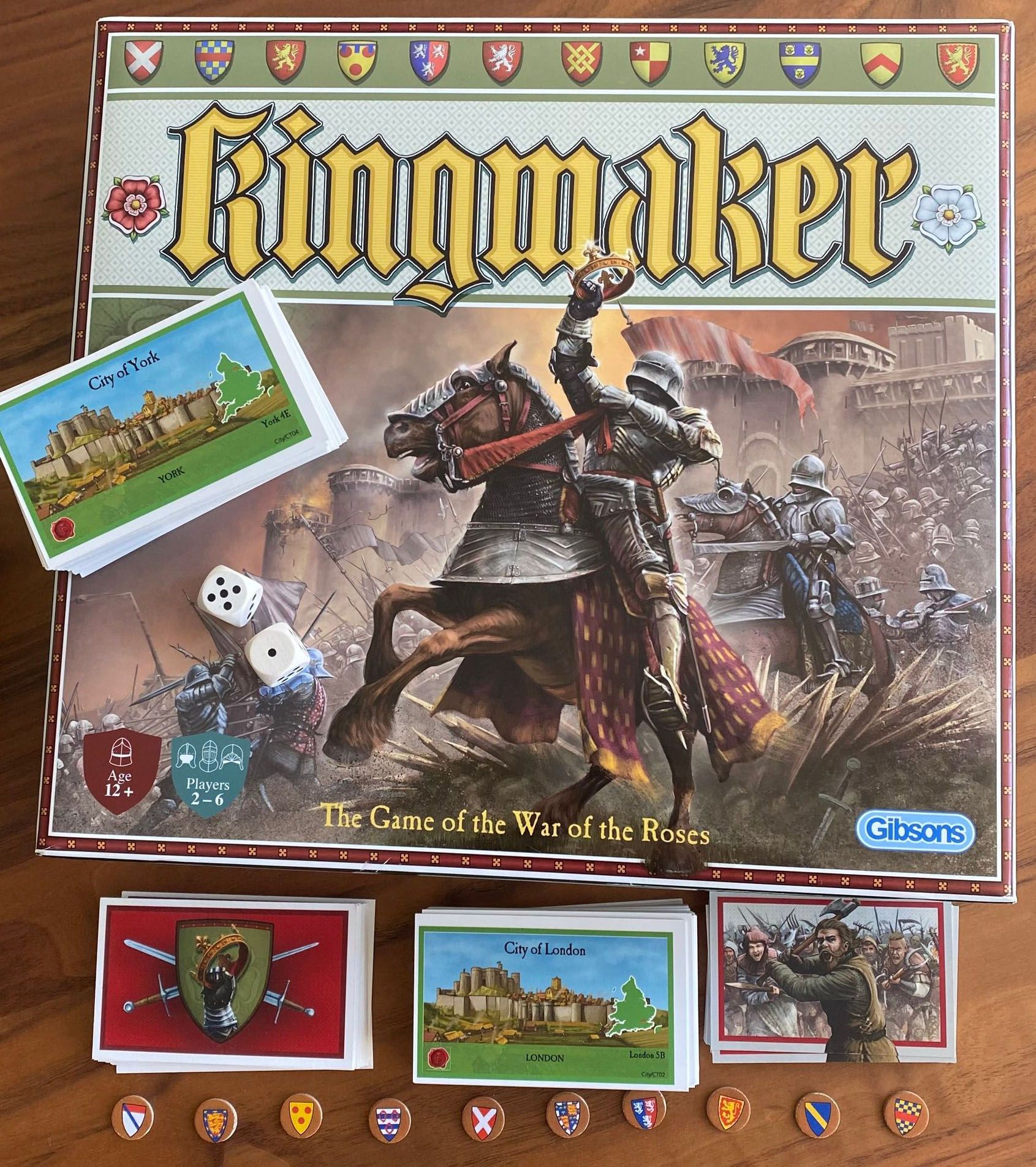 Kingmaker II board game in play