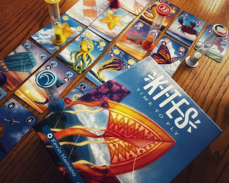 Kites board game full table setup