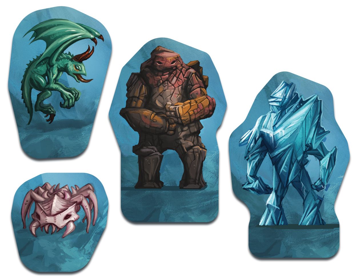 Knight Fall demon minion tokens and components