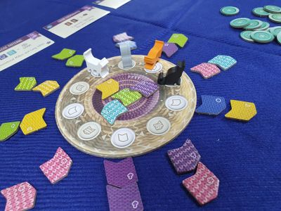 Knitting Circle player board during play