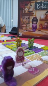Kokeshi board game components